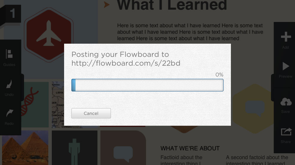 Publish Your Flowboard